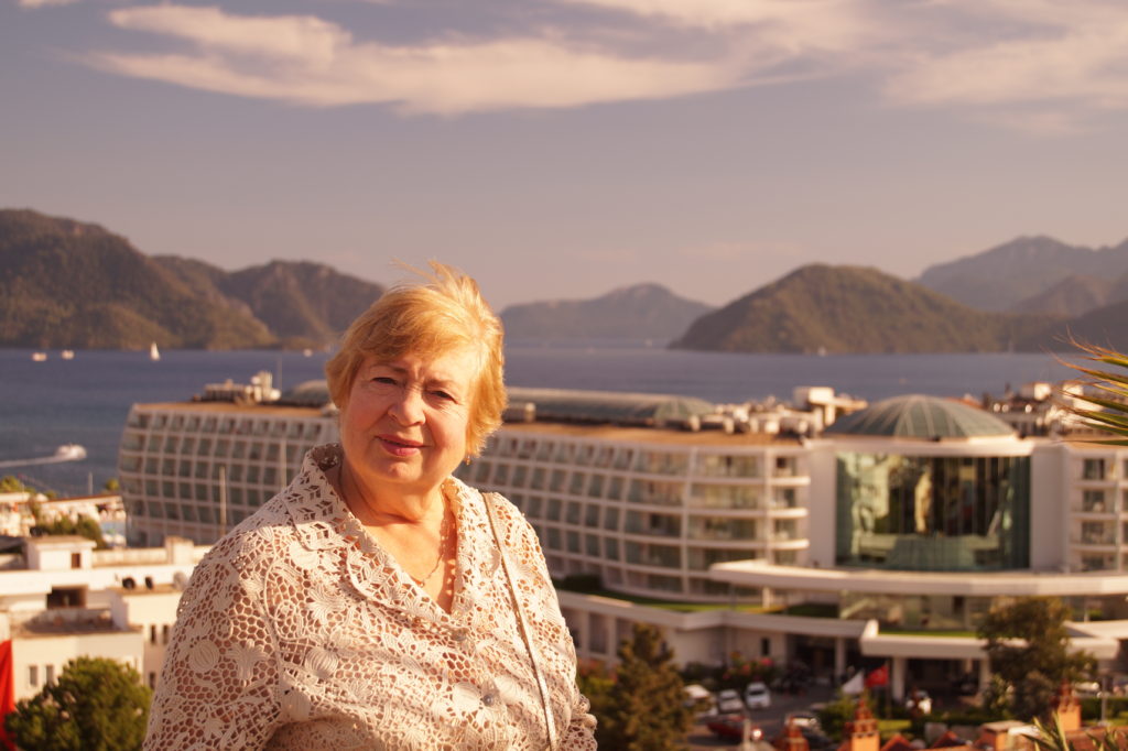 Older woman smiling