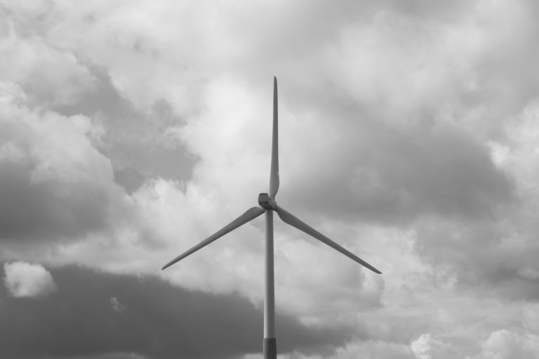 Wind turbine generating electricity backgrounond